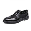 MEN'S FASHION BUSINESS PERFORATED BROGUE LEATHER SHOES MUA2843E5F