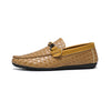 MEN'S UNIQUE WOVEN LEATHER LOAFERS MUA0977G2I