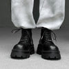 MEN'S BLACK LACE UP LEATHER BOOTS MUA1837G9I