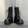 MEN'S CLASSIC BLACK LACE-UP STYLE BOOTS MUA1910G3I