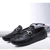 MEN'S RETRO RLUXURY CROCODILE-PRINT LEATHER DRESS SHOES MUA0686F4I