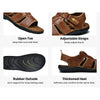 MEN'S COMFORTABLE LEATHER SANDALS WITH NON-SLIP SOLE MUA0808G7I