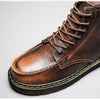 MEN'S RETRO LEATHER ANKLE BOOTS WITH DURABLE SOLE MUA0997G5I