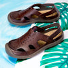 MEN'S COMFORTABLE LEATHER CUSHION SANDALS FOR CASUAL & OUTDOOR 42576162YL