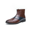 MEN'S RETRO ZIPPER LEATHER BOOTS MUA1597G2I