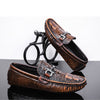 MEN'S RETRO RLUXURY CROCODILE-PRINT LEATHER DRESS SHOES MUA0686F4I