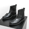 MEN'S VINTAGE LEATHER BOOTS WITH EXQUISITE TEXTURE AND PREMIUM DETAILING MUA1835F9I