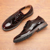 MEN'S POLISHED LEATHER BROGUE SHOES MUA2280E8I