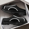 MEN'S THICK-SOLED CASUAL SLIP-ON CLOSED-TOE MULES MUA0736G0F