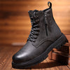 MEN'S DURABLE AND STYLISH LACE-UP LEATHER BOOTS MUA1198G5I
