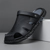MEN'S CASUAL LEATHER SLIP-ON SANDALS MUA2337E4I