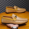 MEN'S UNIQUE WOVEN LEATHER LOAFERS MUA0977G2I