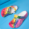 MEN'S COLORFUL ANIMAL AND RAINBOW DESIGN CLOG SHOES MUA2345E2I