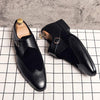 MEN'S FASHION PATCHWORK SLIP-ON BUSINESS LEATHER SHOES MUA0700G2F