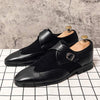 MEN'S FASHION PATCHWORK SLIP-ON BUSINESS LEATHER SHOES MUA0700G2F