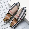 MEN'S LOW-CUT FORMAL CASUAL COLOR-BLOCK SLIP-ON LOAFERS MUA0918G3F