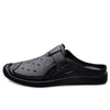 MEN'S PERFORATED BREATHABLE SLIP-ON LOAFER MULES MUA1296F3F