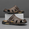 MEN'S CASUAL LEATHER SLIP-ON SANDALS MUA2337E4I