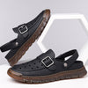 MEN'S PREMIUM LEATHER SLIDES WITH ADJUSTABLE BUCKLE FOR COMFORT AND STYLE MUA1206E5IYL