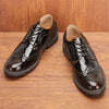 MEN'S POLISHED LEATHER BROGUE SHOES MUA2280E8I