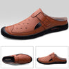 MEN'S PERFORATED BREATHABLE SLIP-ON LOAFER MULES MUA1296F3F