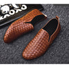 MEN'S WOVEN LEATHER SLIP-ON SHOES MUA0472G4I