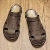 MEN'S CASUAL LEATHER SLIP-ON SANDALS MUA2337E4I