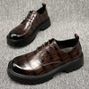 MEN'S LUXURY CROC EMBOSSED SHOES 25884555YL