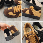 MEN'S RETRO CONTRAST COLOR GERMAN ARMY TRAINERS 89287999S