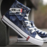 MEN'S RETRO STREET HIGH TOP CANVAS SHOES 47138877S