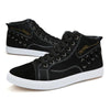 MEN'S RETRO CASUAL HIGH-TOP LACE-UP CANVAS SHOES 53276240S