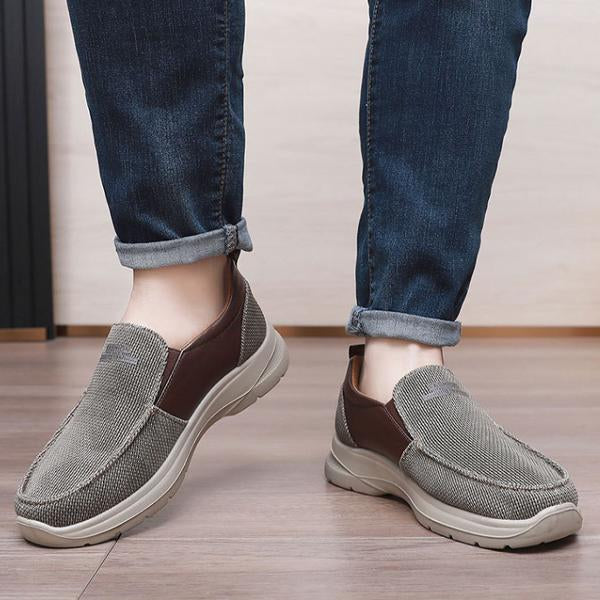 MEN'S BREATHABLE CANVAS LOOSE CASUAL SHOES 13951191S