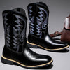 MEN'S HIGH TUBE SQUARE TOE EMBROIDERED WORKWEAR BOOTS 54431431YL