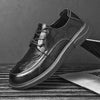 MEN'S CASUAL STITCHING LACE-UP DRESS SHOES 77008983S