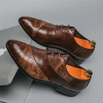 MEN'S LACE UP VINTAGE LEATHER SHOES 03728313YL