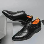 MEN'S LACE UP VINTAGE LEATHER SHOES 03728313YL