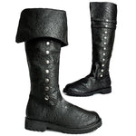 MEN'S RETRO MEDIEVAL LEATHER BOOTS 95622548YL