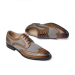 MEN'S BROGUE FASHION HOUNDSTOOTH DRESS SHOES 63097559S