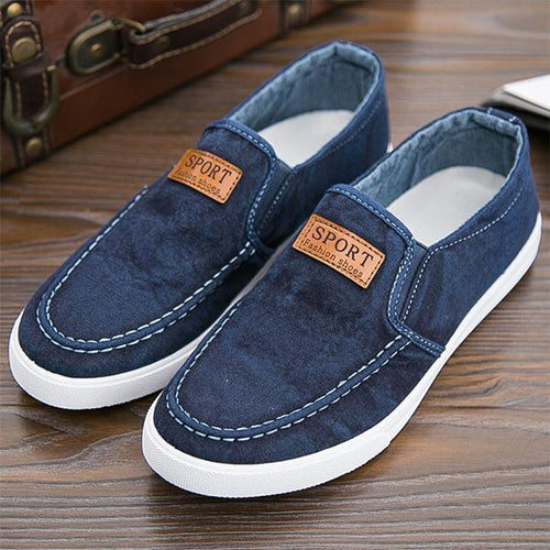 MEN'S RETRO NON-SLIP SLIP-ON CANVAS SHOES 46569144S