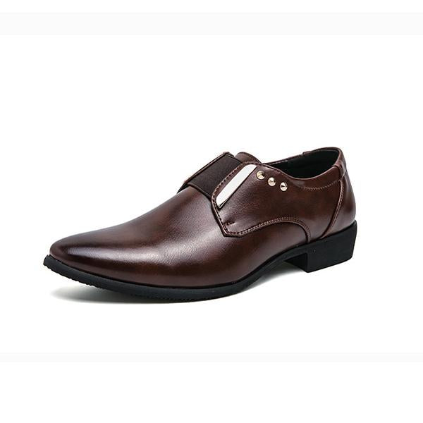 MEN'S POINTED RETRO CASUAL LEATHER SHOES 47606487YL