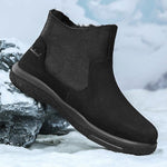 MEN'S FUR INTEGRATED SLIP-ON CASUAL SNOW BOOTS 41591482S