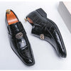 MEN'S BLOCK WEDDING LEATHER SHOES 36351669YL