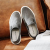 MEN'S DISTRESSED SLIP-ON WASHED CANVAS DECK SHOES 00108473S