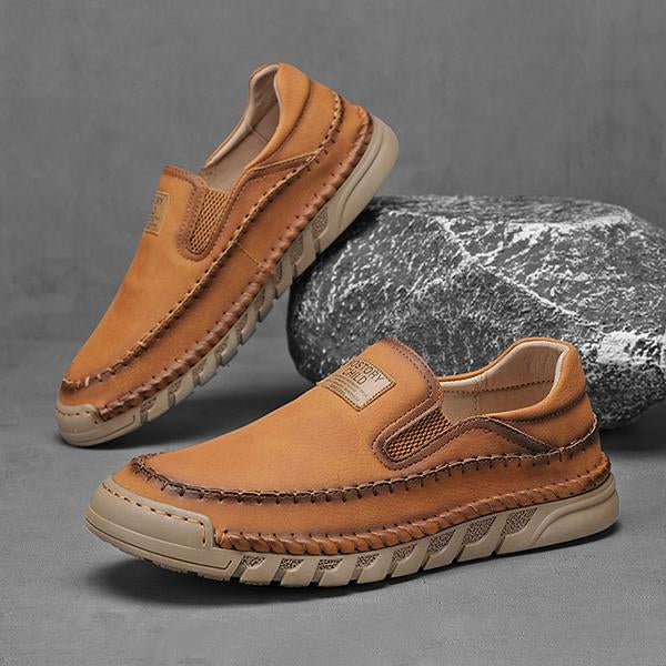 MEN'S SLIP-ON HAND-SEWN NON-SLIP CASUAL SHOES 86256137S