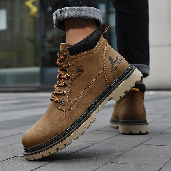 MEN'S TRENDY MID-TOP WORK STYLE BOOTS 49836180S