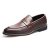 MEN’S CASUAL BUSINESS TEXTURED LEATHER DRESS SHOES 07877045S