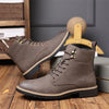 MEN'S SIDE ZIPPER RETRO LACE UP CASUAL BOOTS 59692301YL