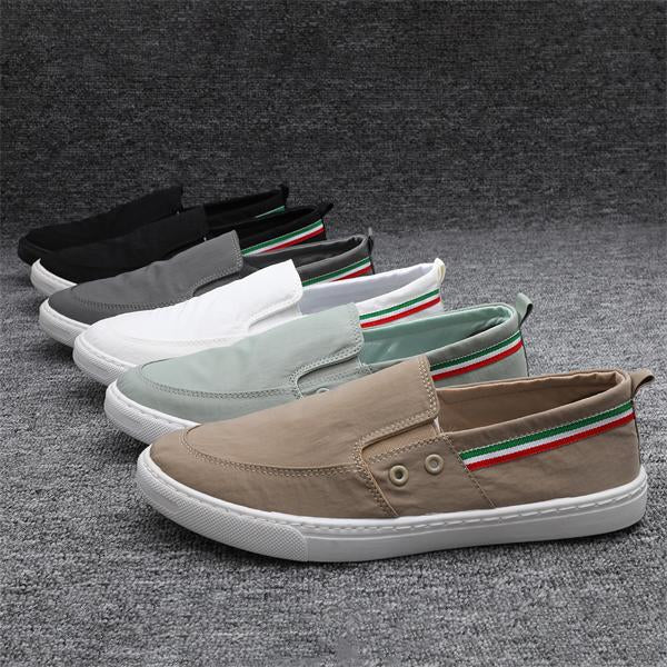 MEN'S BREATHABLE ALL-MATCH SLIP-ON CANVAS SHOES 43058396S