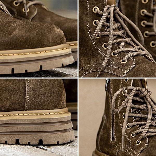 MEN'S RETRO SUEDE CASUAL DESERT LACE-UP BOOTS 60327911S