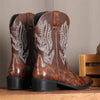 MEN'S RETRO POINTED EMBROIDERED COWBOY BOOTS 50354903YL